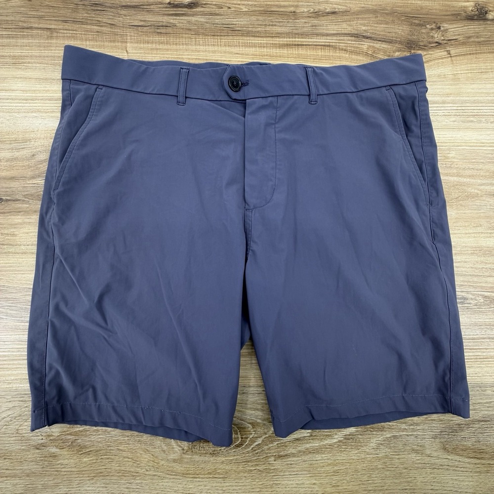 Greyson Sequoia Performance Knit Hybrid Golf Shorts Mens 38 Blue Inseam 8"